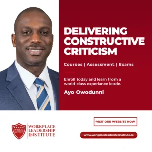 Delivering Constructive Criticism